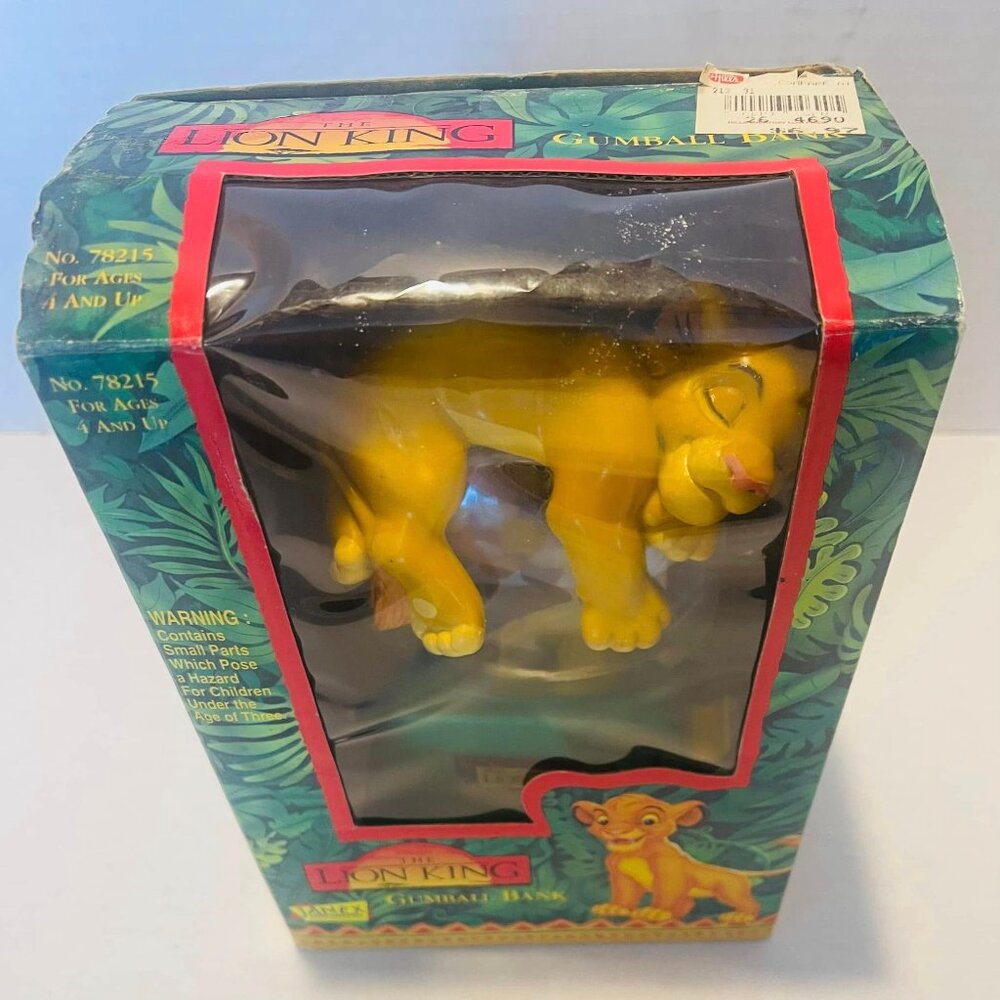 Disney Lion King Gumball Bank Simba~ by Janex NIB Sealed 78215- NIB- VINTAGE